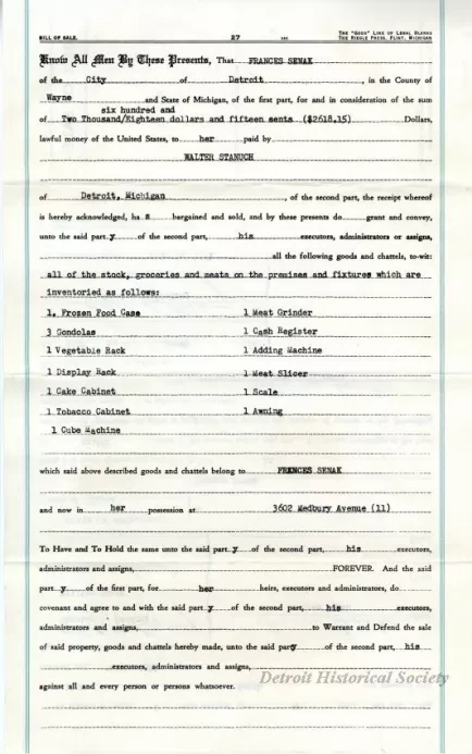 Bill of Sale - Bill of Sale