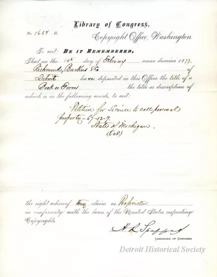 Registration - Library of Congress
