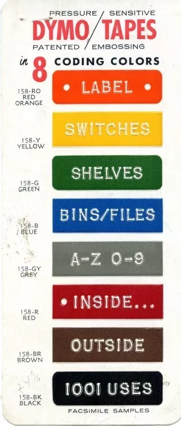 Embosser, Label