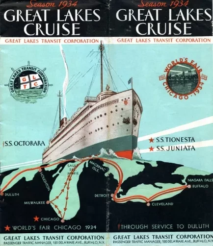 Brochure - Season 1934, Great Lakes Cruise
Great Lakes Transit Corporation