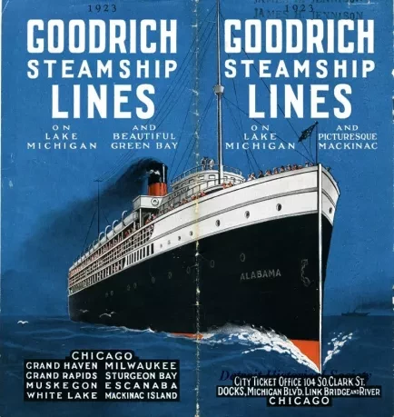 Brochure - Goodrich Steamship Lines
on Lake Michigan and Picturesque Mackinac