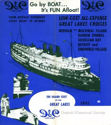 Brochure - D&C Lake Lines
Low-Cost All-Expense Great Lakes Cruises