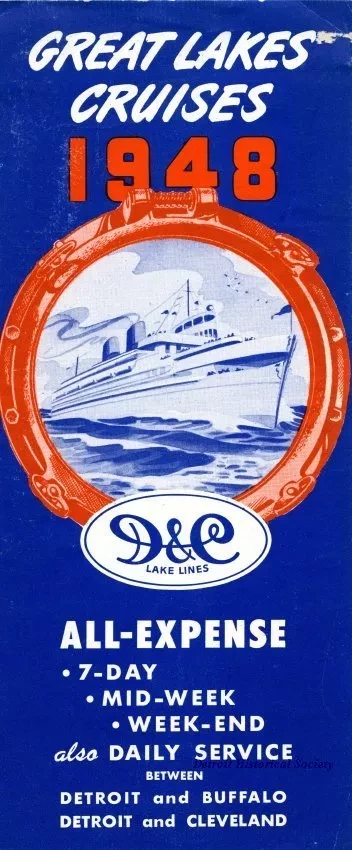 Brochure - Great Lakes Cruises, 1948
D&C Lake Lines