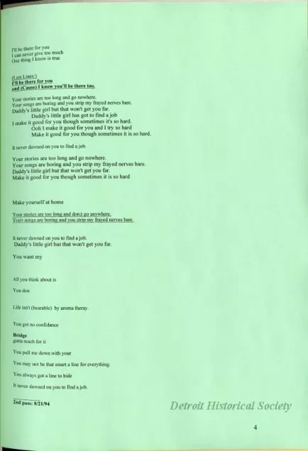 Lyrics, Song - Friends Like Us
