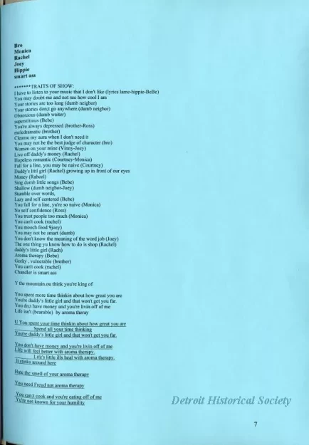 Lyrics, Song - Friends Like Us