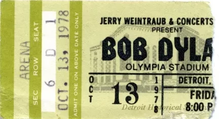 Ticket, Admission - Bob Dylan