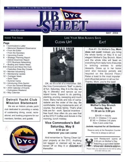 Newsletter - Jib Sheet