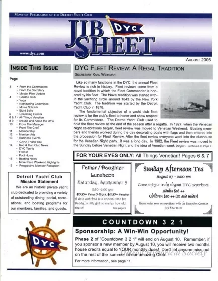 Newsletter - Jib Sheet
