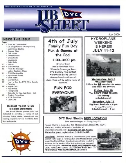 Newsletter - Jib Sheet