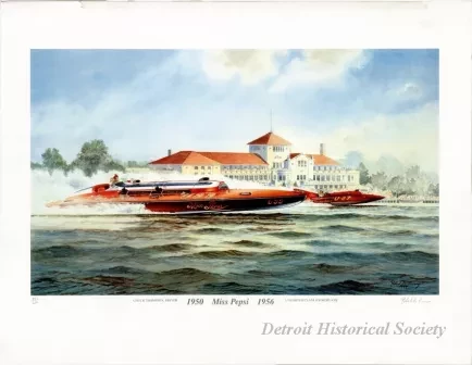 Poster - Miss Pepsi, 1950-1956
Chuck Thompson, Driver; Unlimited Class Hydroplane