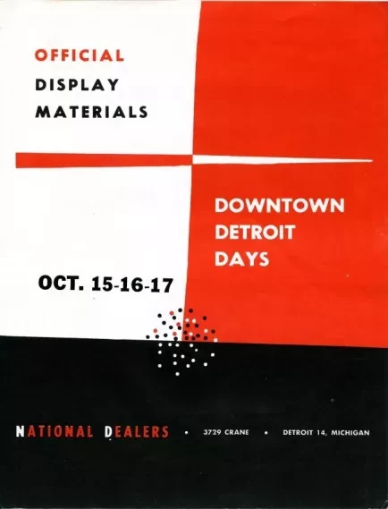 Brochure - Official Display Materials,
Downtown Detroit Days
