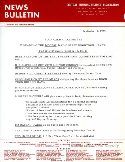 Letter - News Bulletin
Central Business District Association