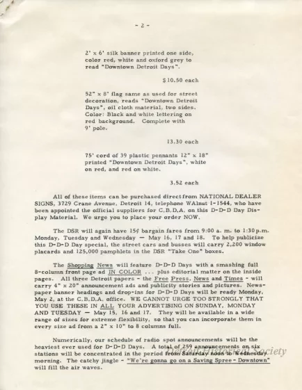 Letter - News Bulletin
Central Business District Association