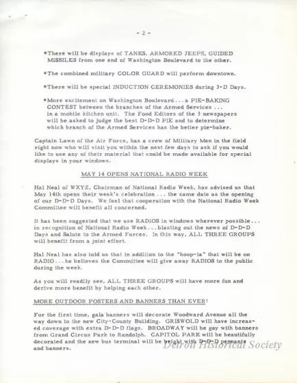 Letter - News Bulletin
Central Business District Association