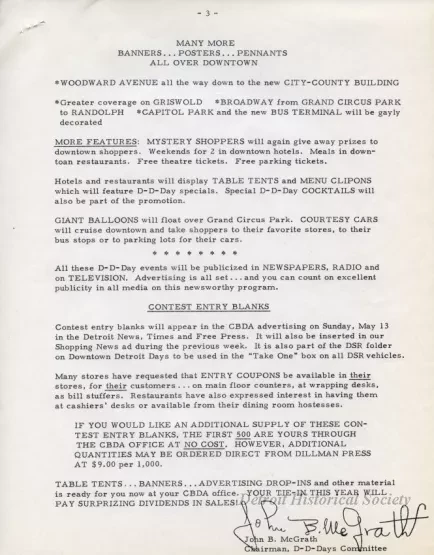 Letter - News Bulletin
Central Business District Association