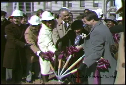 U-Matic - CAY News Conference
Millender Center Grd Break Cere Tape 1
Tape #2 - Mayor's News Conf. 10/4/83