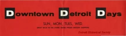 Sign - Downtown Detroit Days