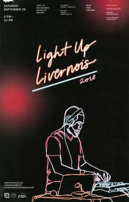 Poster - Light Up Livernois, 2018