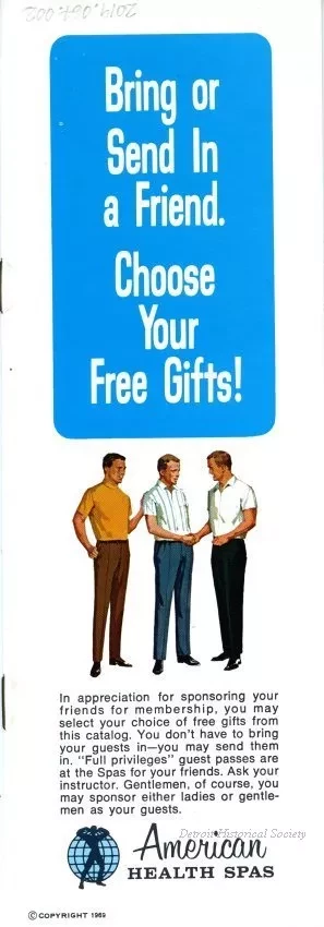 Brochure - Bring or Send In a Friend.
Choose Your Free Gifts!