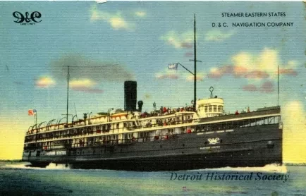 Postcard - Steamer, Eastern States
D. & C. Navigation Company