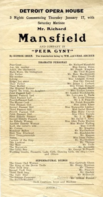 Program, Theater