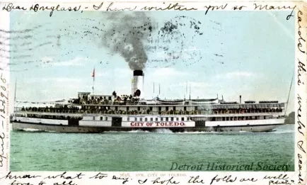 Postcard - 7656.  Str. City of Toledo