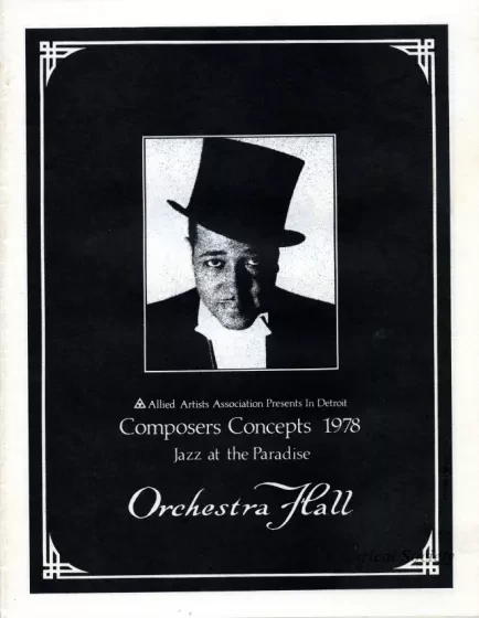 Program - Composers Concepts 1978
Jazz at the Paradise
