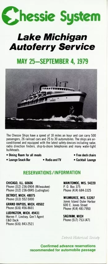 Brochure - Chessie System
Lake Michigan Autoferry Service
