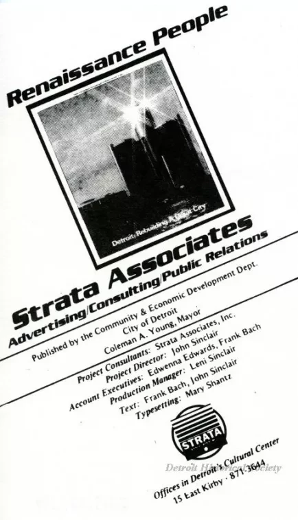Advertisement - Renaissance People
Strata Associates
