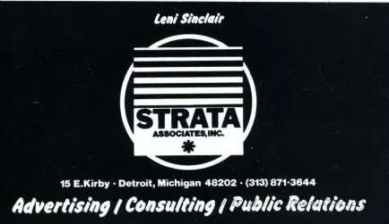 Card, Business - Leni Sinclair
Strata Associates, Inc.