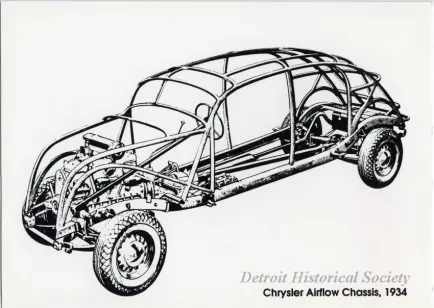 Print, Photographic - Chrysler Airflow Chassis, 1934