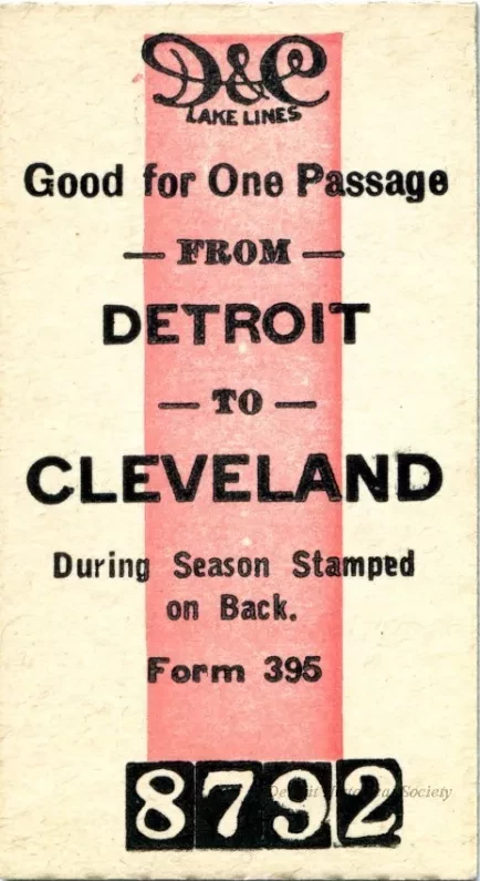Ticket, Transportation - D&C Lake Lines