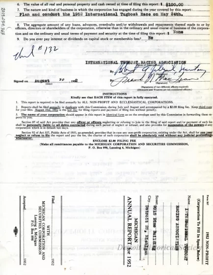 Report, Annual - Michigan Annual Report
Non-Profit Corporations - 1952