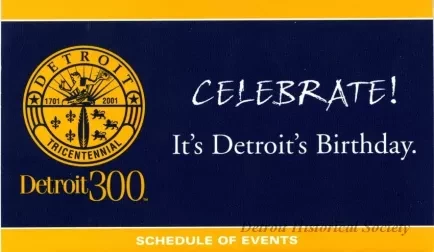 Calendar - Celebrate!  It's Detroit's Birthday