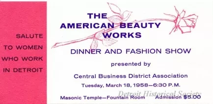 Ticket, Admission - The American Beauty Works