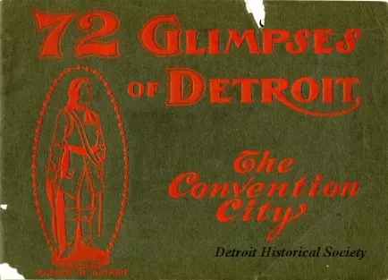 Booklet - 72 Glimpses of Detroit - The Convention City