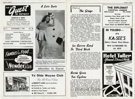 Magazine - For the Guest in Detroit, Volume 3, Number 28
