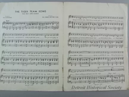 Music, Sheet - The Tiger Team Song