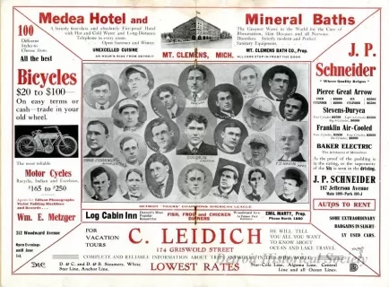 Scorecard - Official Score Card
Detroit Base Ball Club