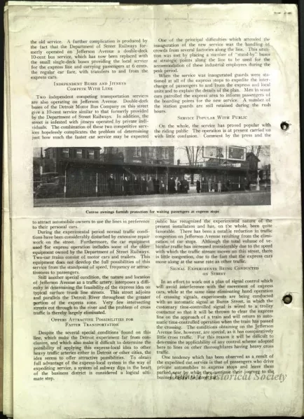 Report - A New System of Surface Rapid Transit