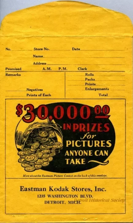 Envelope - Eastman Kodak Stores, Inc.