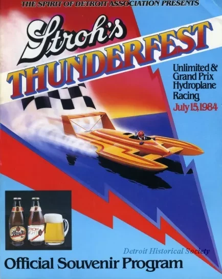 Program - Official Program, Stroh's Thunderfest, July 15th, 1984
