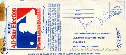 Ballot - Official All-Star Election
Major League Baseball