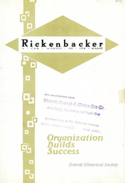 Booklet - Rickenbacker
Organization Builds Success