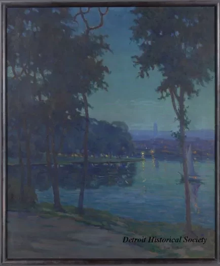 Painting - Belle Isle at Night