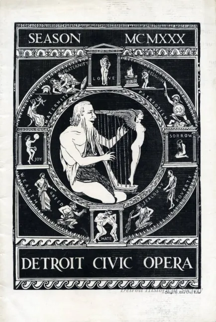 Program, Theater - Season MCMXXX [1930]
Detroit Civic Opera