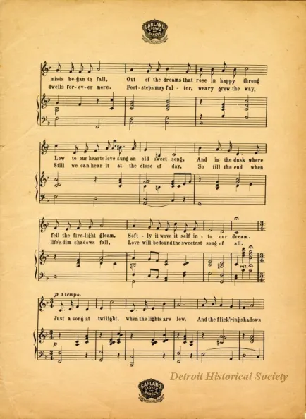 Music, Sheet - Love's Old Sweet Song