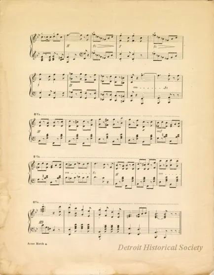 Music, Sheet - Acme March and Two Step