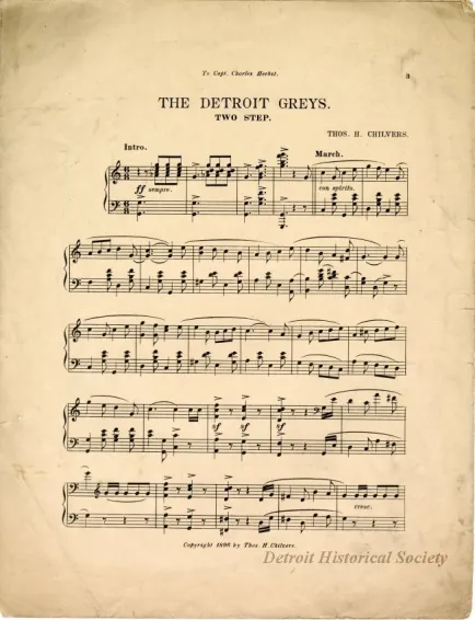 Music, Sheet - The Detroit Greys Two Step