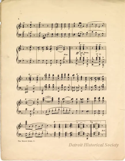 Music, Sheet - The Detroit Greys Two Step